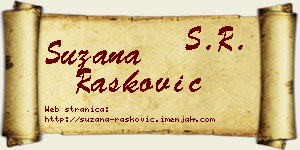 Suzana Rašković vizit kartica